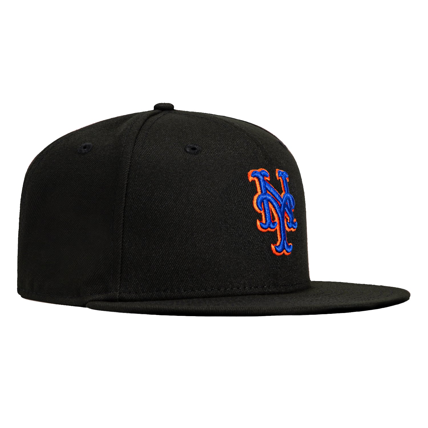 New Era 59Fifty Authentic MLB New York Mets Alternate 2 Baseball Cap - Black | Adjustable Snapback Hat for Men & Women | Perfect for Games, Streetwear & Sports Fans