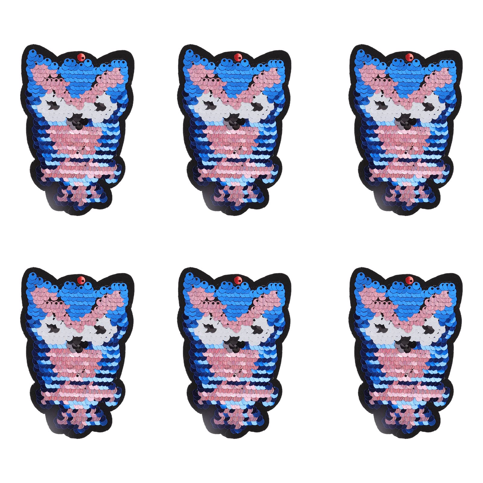 6 Pcs Cartoon Sequins Owl Iron On Patches for DIY Clothing, Hats & Accessories – Repair Stains & Breaks, Arts & Crafts Sewing Projects – Perfect for Kids' Outfits, Backpacks & Denim Jackets