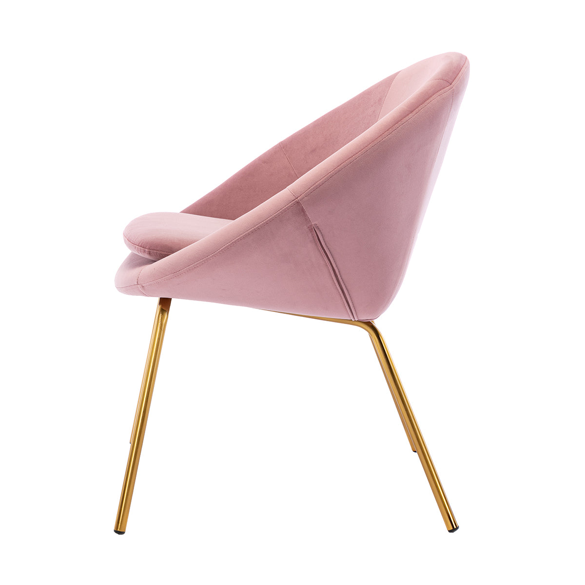 Luxury Halo Velvet Lounge Chair - Modern Velvet Upholstered Accent Chair for Living Room, Bedroom & Office - Soft & Comfortable Reading Chair with Sturdy Metal Legs - Perfect for Relaxing, Reading & Decor