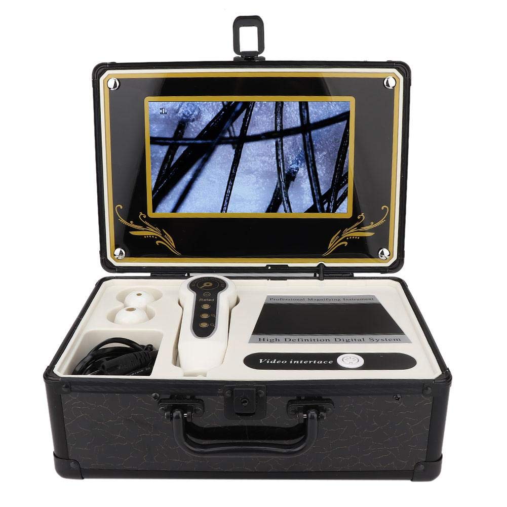 50X 200X Hair and Scalp Analyzer Machine with LCD Screen - Professional Skin Oil Detector & Microscope for Hair Care - Perfect for Salon Treatments and Home Scalp Health Analysis (US)
