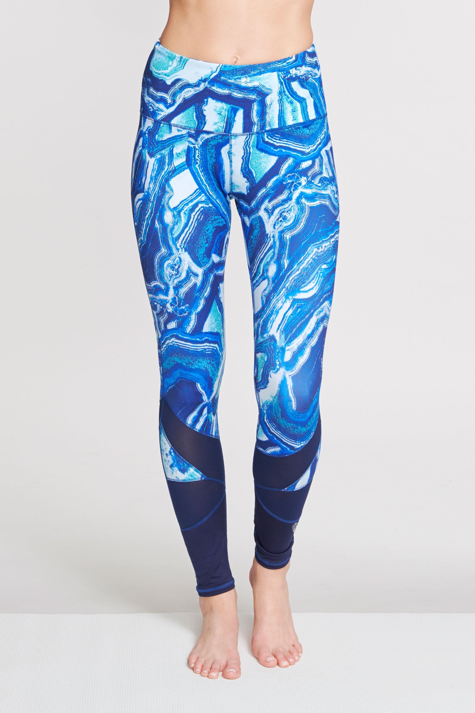 High Waisted Slimming Full Length Legging in Agate - Tummy Control Yoga Pants for Women, Workout & Everyday Wear