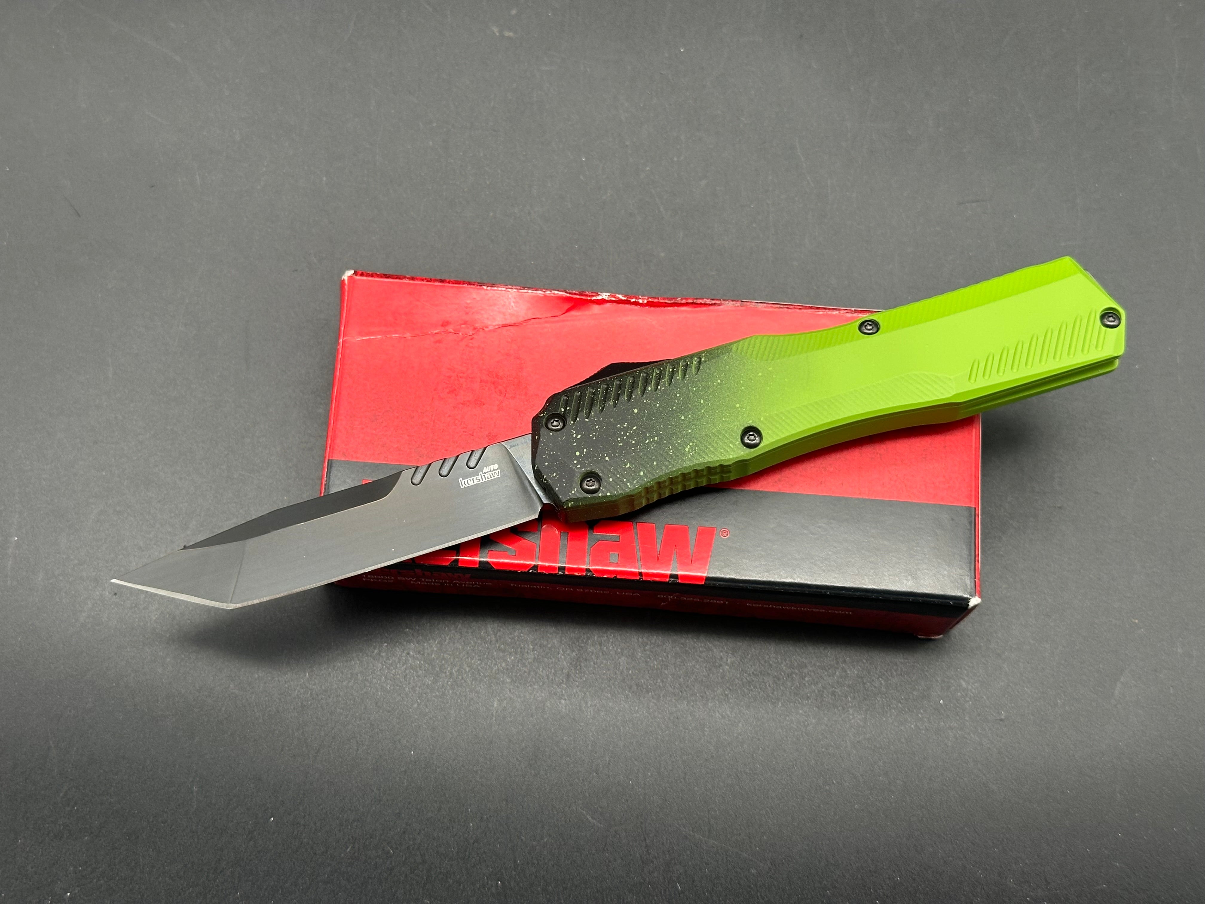 Kershaw Livewire Limited Edition Zombie Cerakote Knife - MagnaCut Blade | Blade Show Atlanta Exclusive | EDC, Outdoor Survival & Tactical Gear