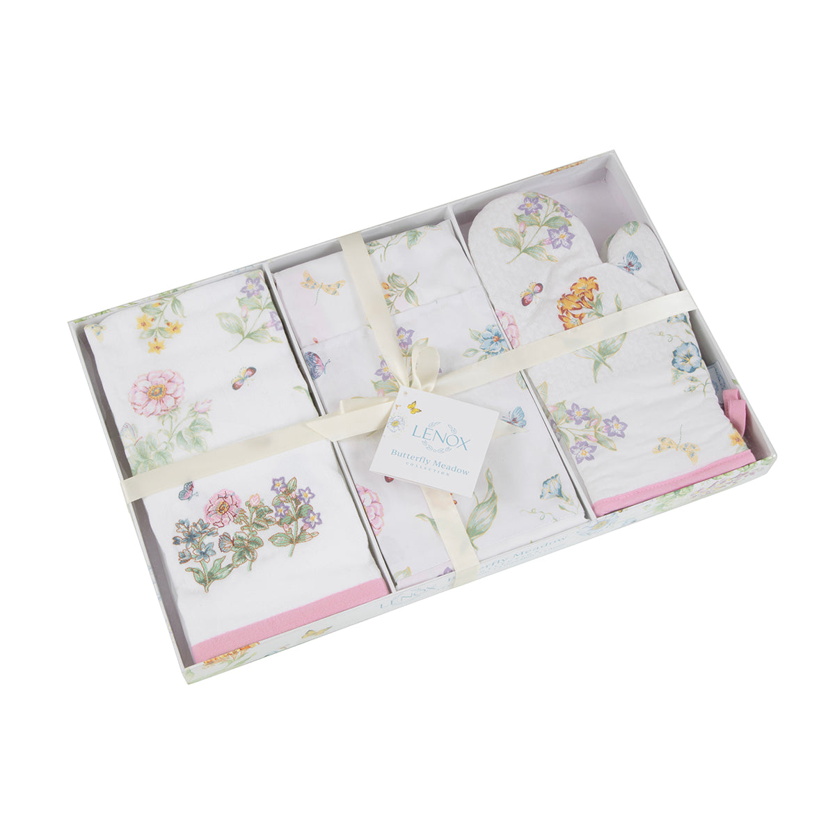 Butterfly Meadow 5-Piece Gift Set for Women - Floral Scented Bath & Body Care Collection - Perfect for Birthdays, Mother's Day & Self-Care Gifts