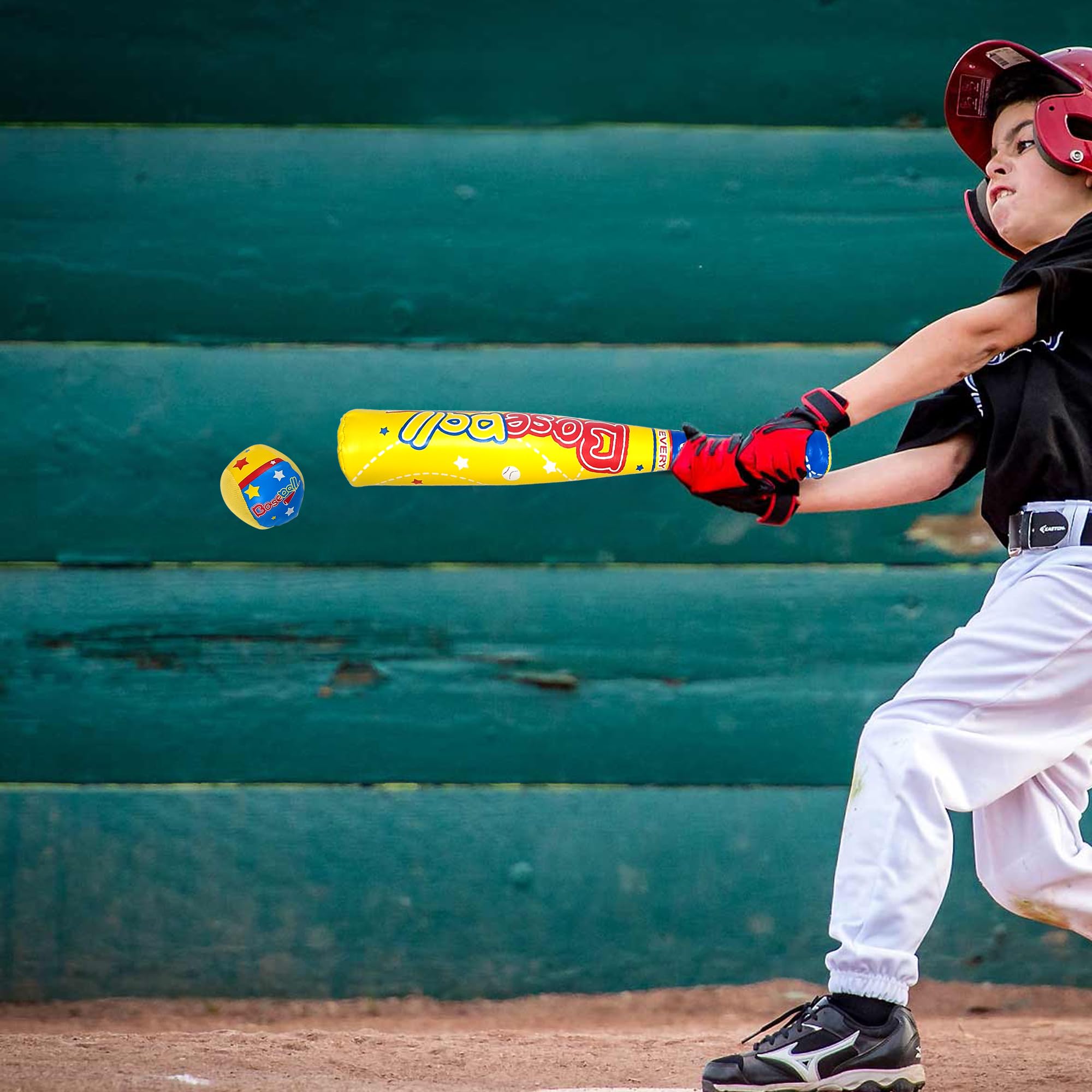 2 Pack Soft Foam Baseball Bat and Ball Set for Toddlers - Kids Baseball Toy with 2 Plastic Bats, 4 Foam Balls, 2 Gloves & Carry Backpack | Indoor/Outdoor Play, Birthday Gifts for Boys & Girls