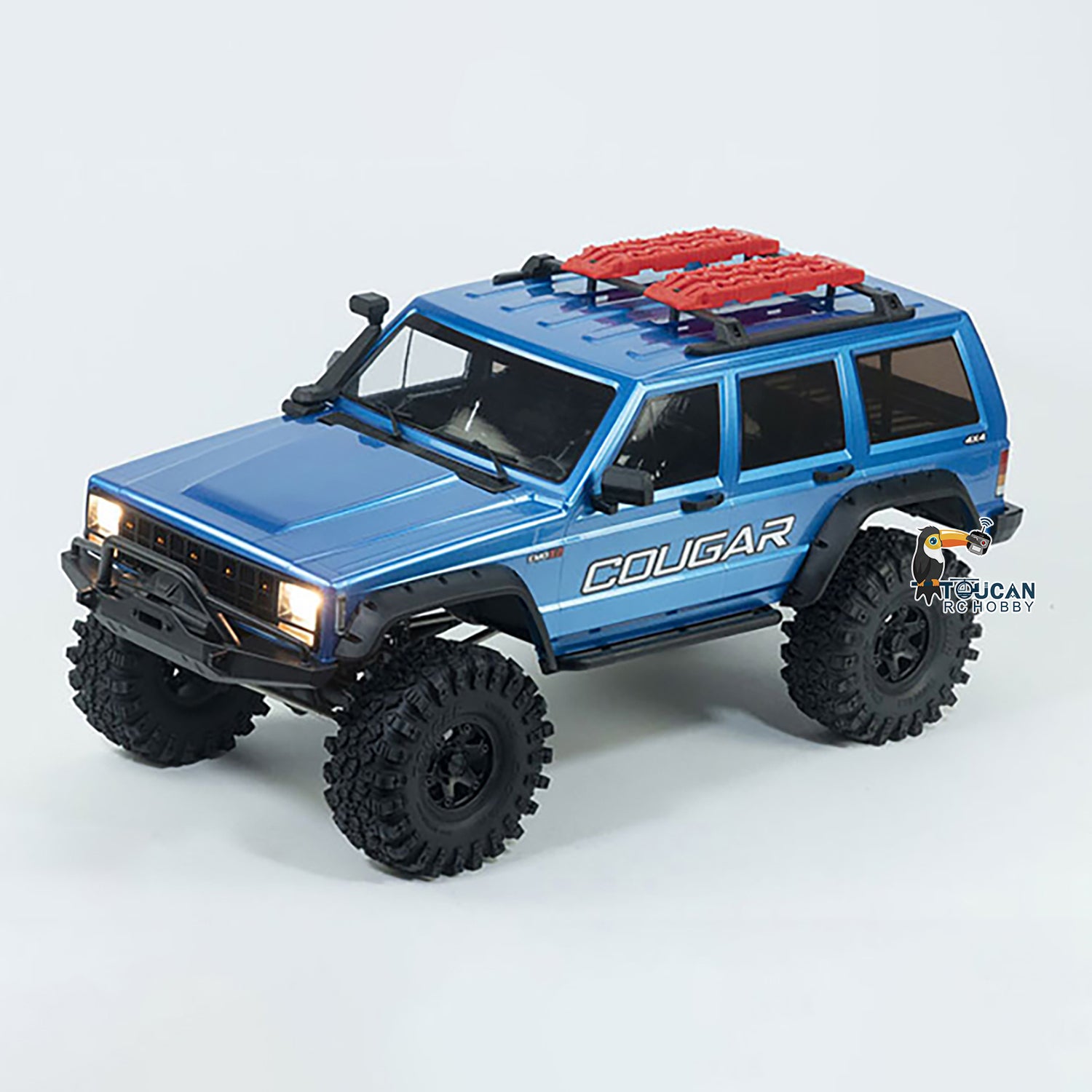 EMO X2 CROSSRC 1/8 Scale RC Rock Crawler - 4WD Off-Road Remote Control Car with 25T Brushed Motor & Hobbywing ESC | Waterproof, LED Lights | Perfect for Trail Crawling, Backyard Adventures & RC Hobbyists