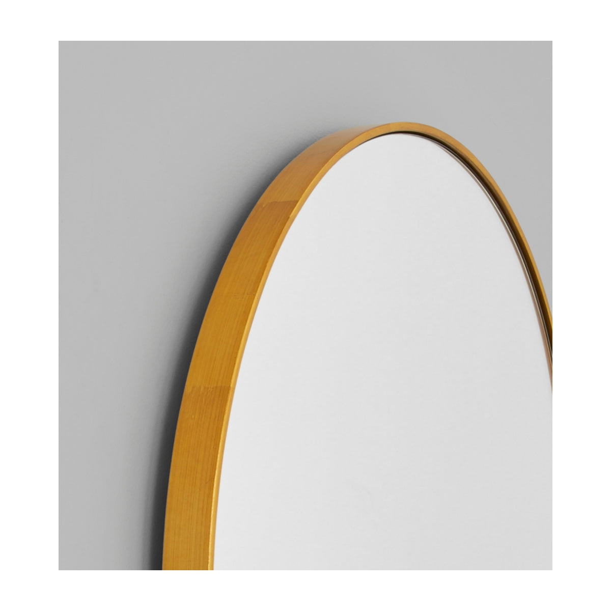 Bjorn Oval Mirror - Antique Brass Finish Wall Mirror for Living Room, Bedroom, Bathroom - Elegant Home Decor & Interior Design Accent