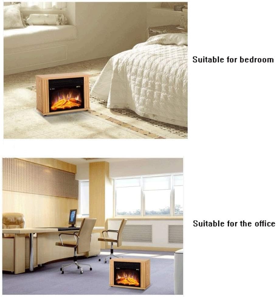 900W/1800W Electric Fireplace Heater with Realistic Log Burner Flame Effect - Portable Stove Heater for Living Room, Bedroom & Office - Perfect for Winter Warmth & Cozy Ambience