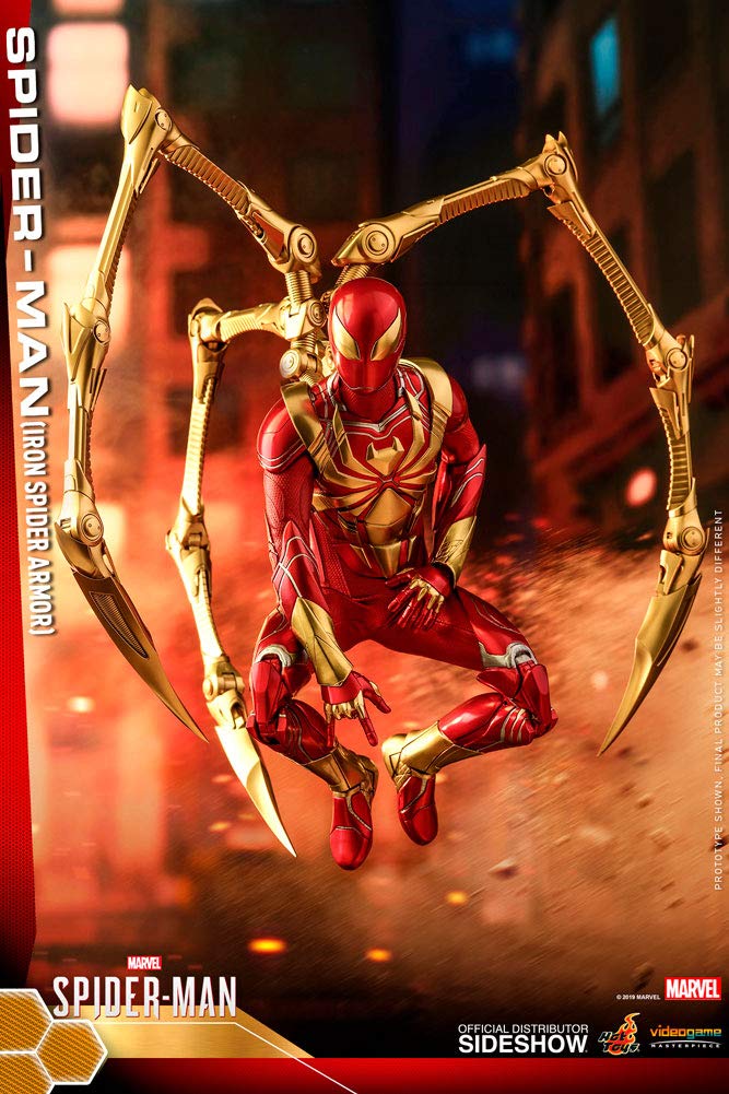 Hot Toys 1:6 Scale Iron Spider Armor Action Figure - Marvel Comics Amazing Spider-Man Collectible (HT904935) - Perfect for Display, Gifts & Marvel Fans Collection