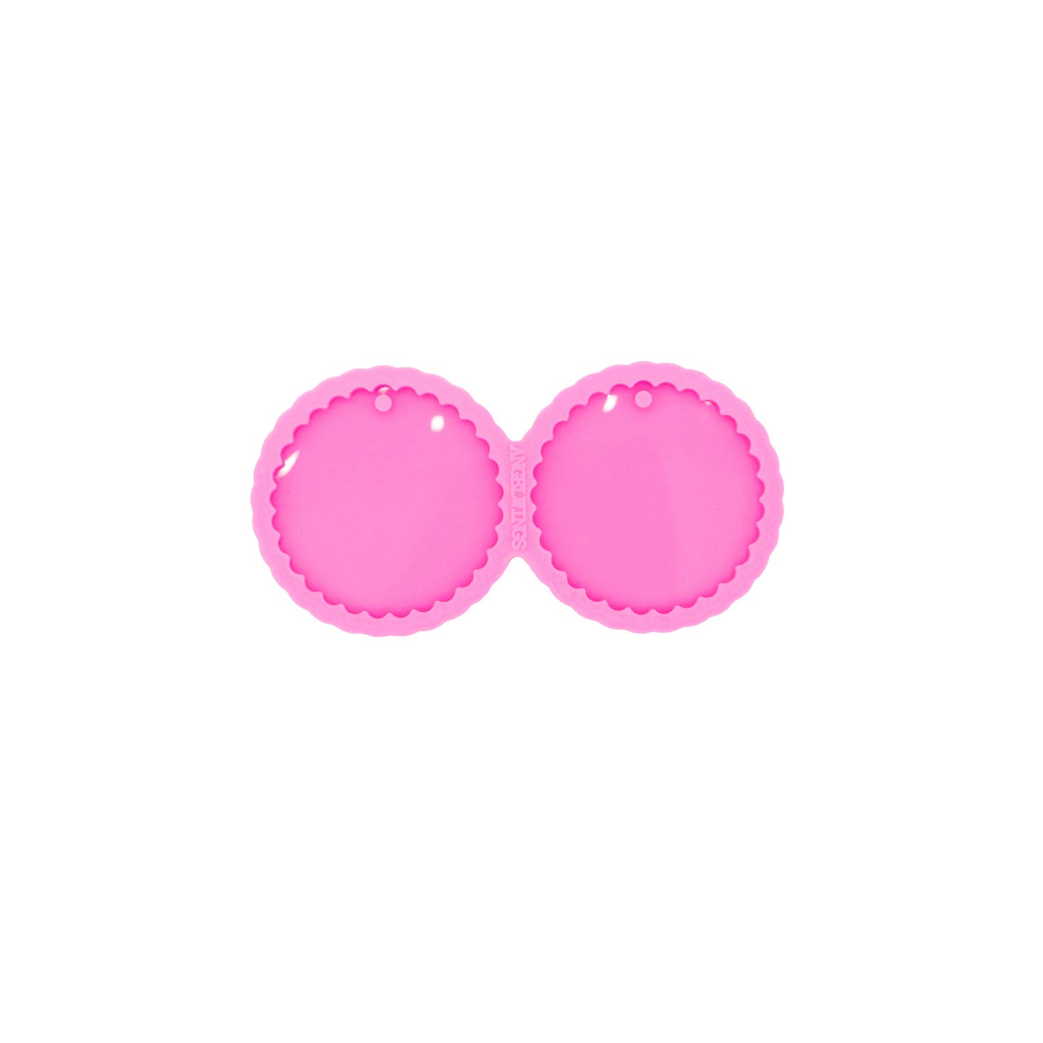 Wavy Edge Round Earring Resin Molds for Jewelry Making - Glossy Silicone Molds for Epoxy Resin Casting, DIY Pendant Craft, Handmade Women's Fashion Jewelry (Size S) - Perfect for DIY Gifts, Home Crafting, and Jewelry Business