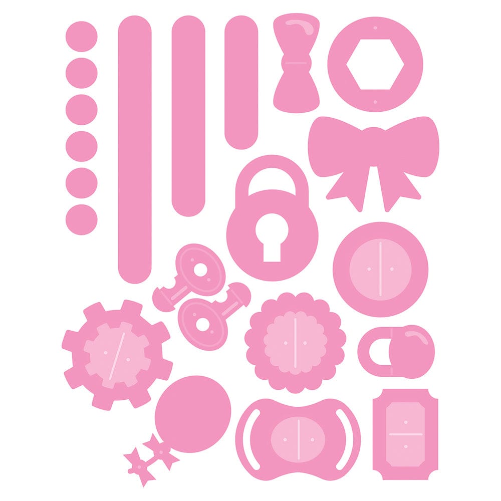 Tonic Studios My Memory Book Perfect Locks Die Set 3941E - Scrapbooking Die Cut Tool for Card Making, DIY Albums & Memory Books