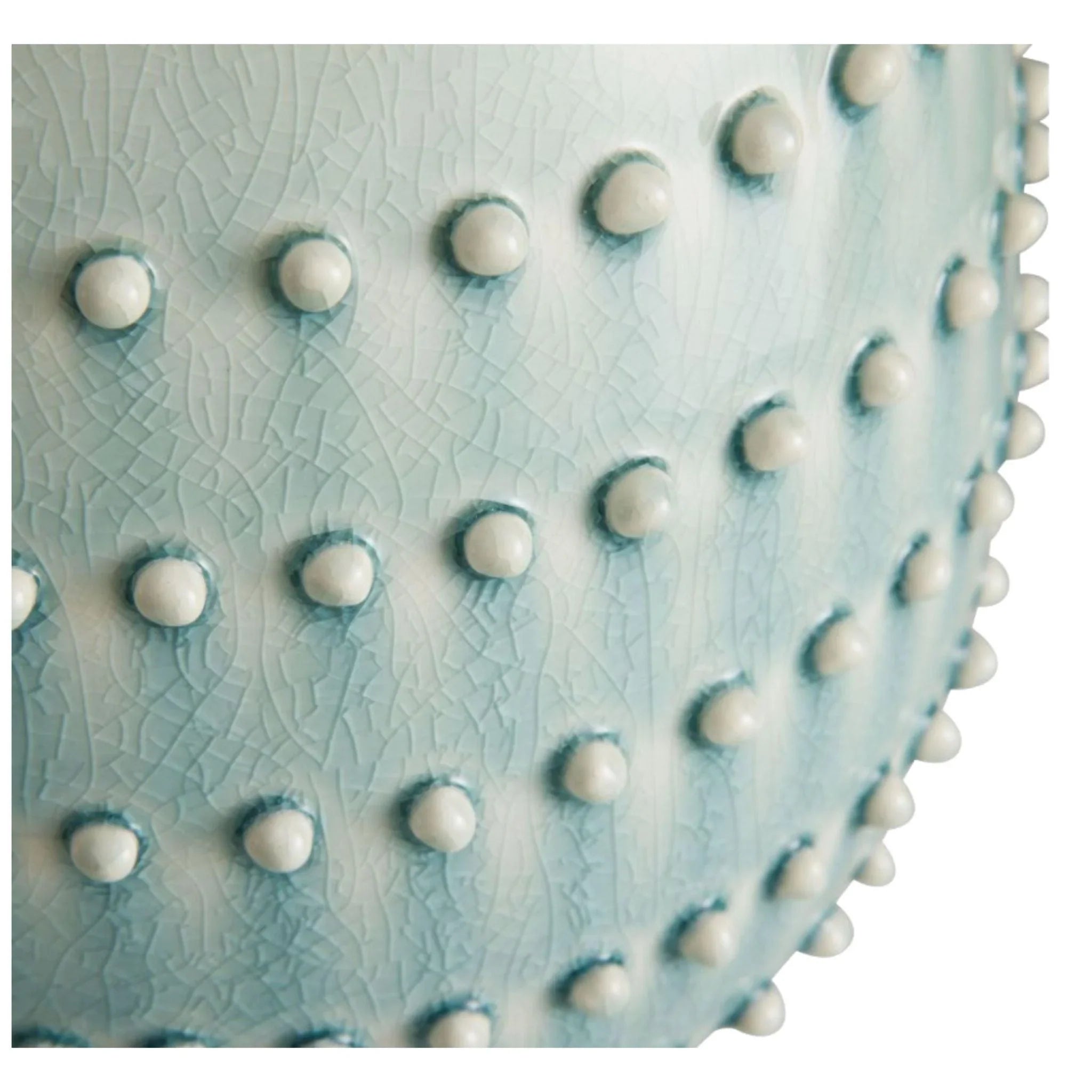 Arteriors Spitzy Celadon Beaded Vase - Handcrafted Ceramic Home Decor for Living Room, Dining Table, or Wedding Centerpiece
