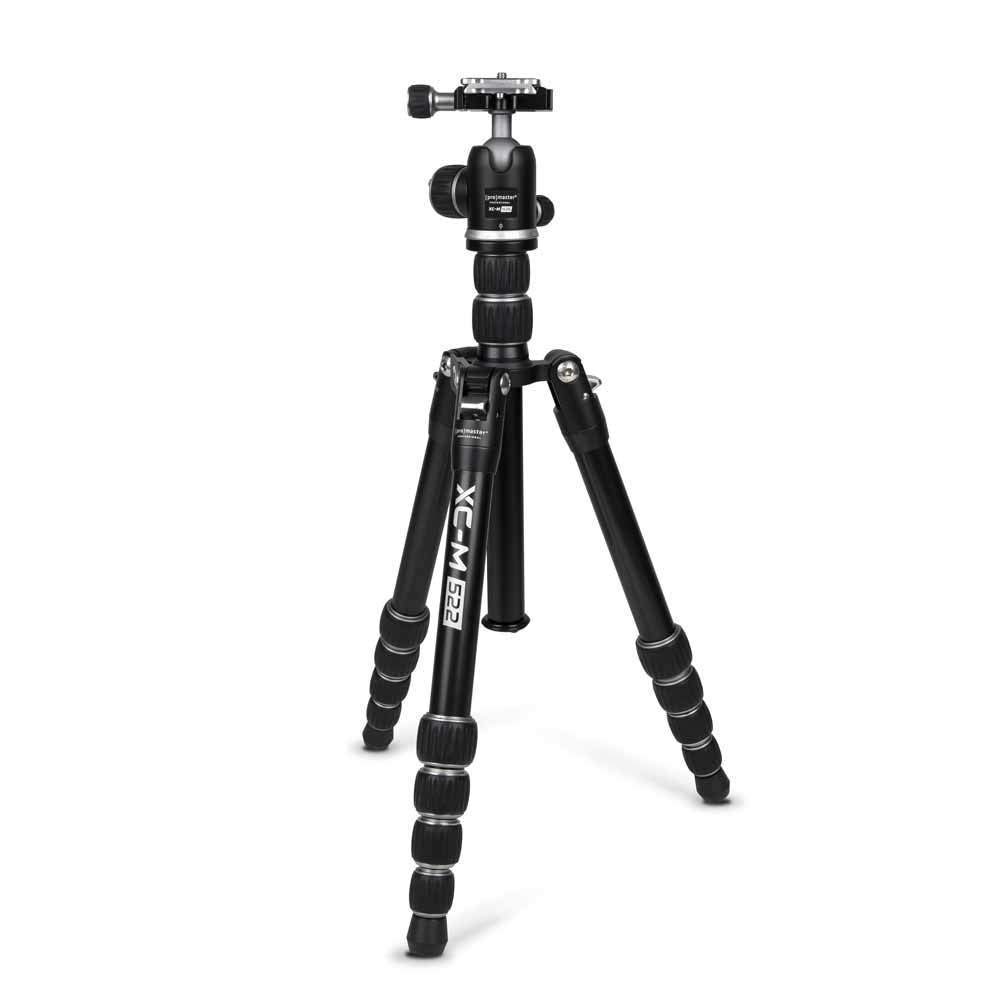 ProMaster XC-M 522K Professional Camera Tripod Kit with Ball Head - Silver | Heavy Duty Aluminum Tripod for DSLR & Mirrorless Cameras | Perfect for Photography, Videography & Travel