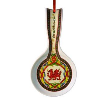 Welsh Dragon Spoon Rest - Handcrafted Ceramic Kitchen Utensil Holder for Cooking & Serving - Perfect for Stovetop, Countertop, and Dining Table Decor