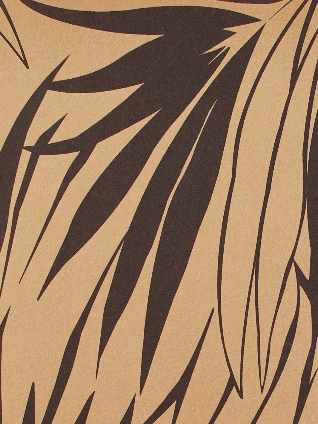 Wallshoppe Majesty Palm Kraft Wallpaper in Chocolate Brown - Perfect for Living Room, Bedroom & Home Office Decor
