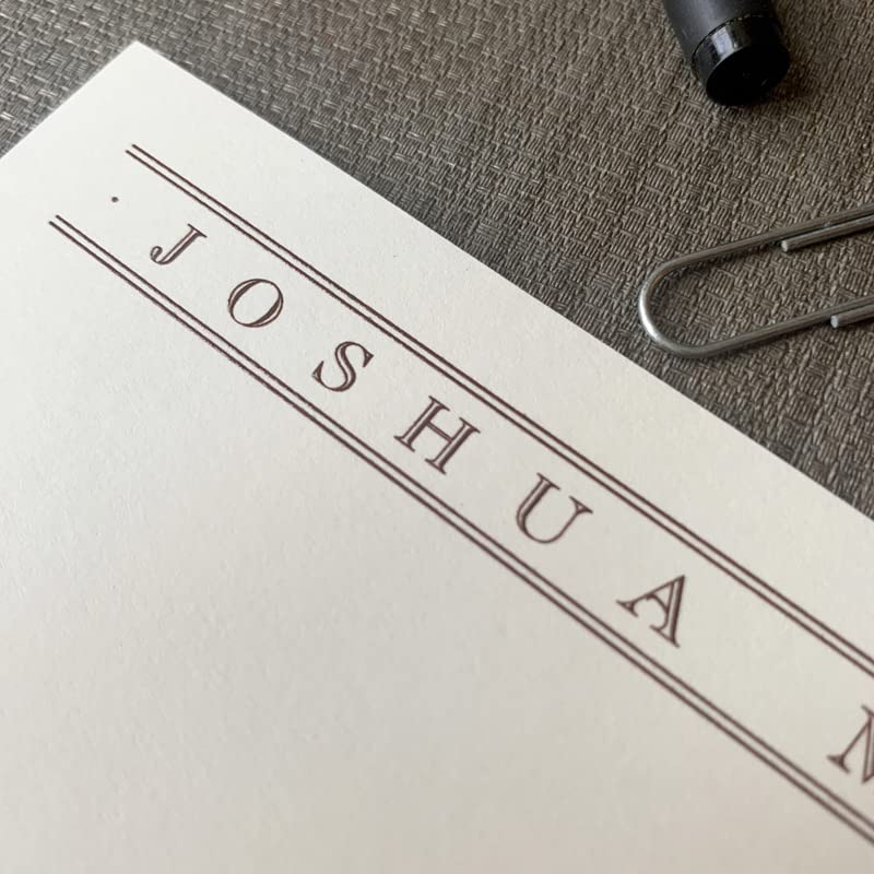Caslon Design Flat Cards - Premium Raised Ink Stationery for Wedding Invitations, Thank You Notes & Special Occasions