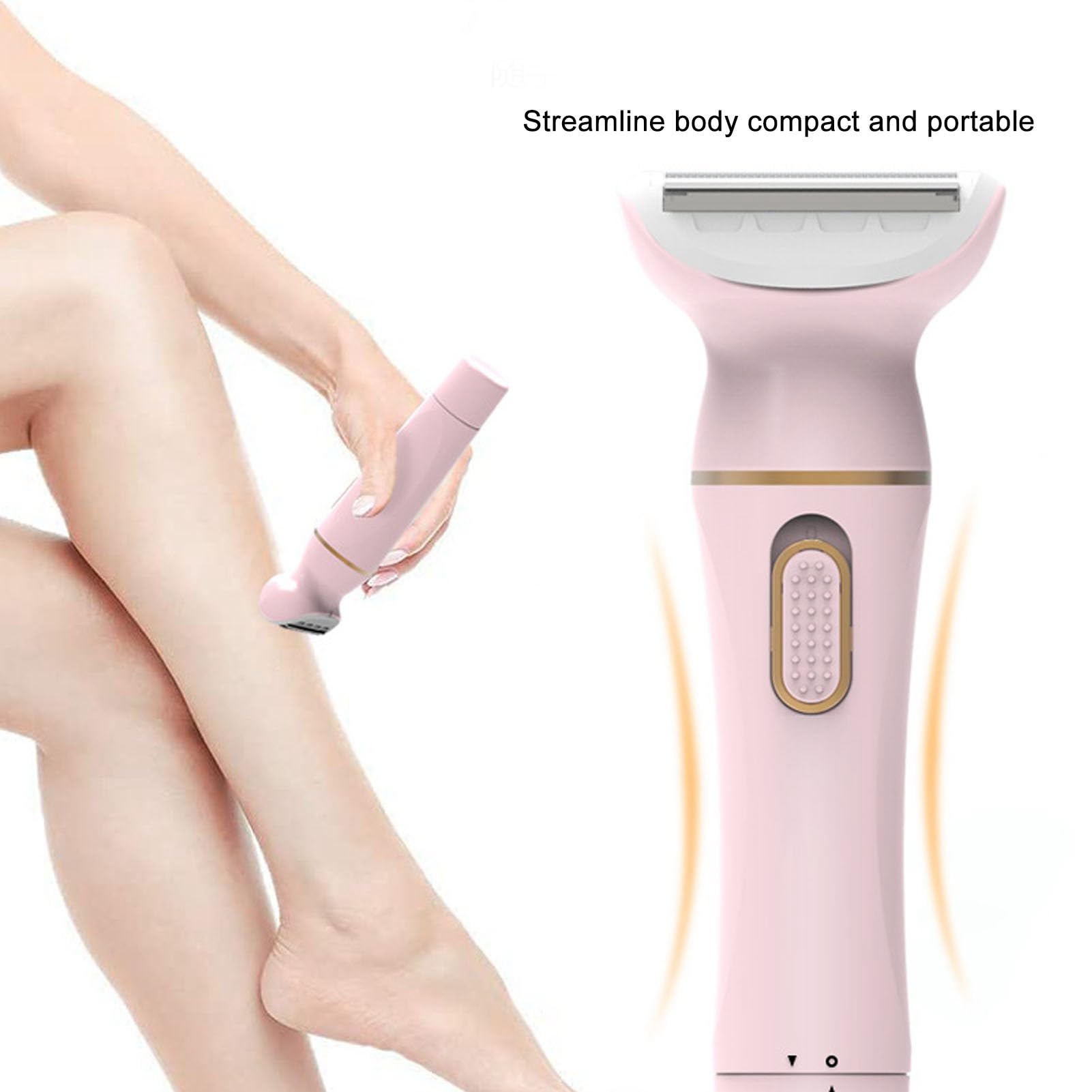 5 in 1 Electric Hair Trimmer for Women - Rechargeable Multifunctional Lady Shaver with Stainless Steel Blades, Portable & Compact Design - Perfect for Travel, Home Use, Bikini Line, Legs & Underarms Grooming