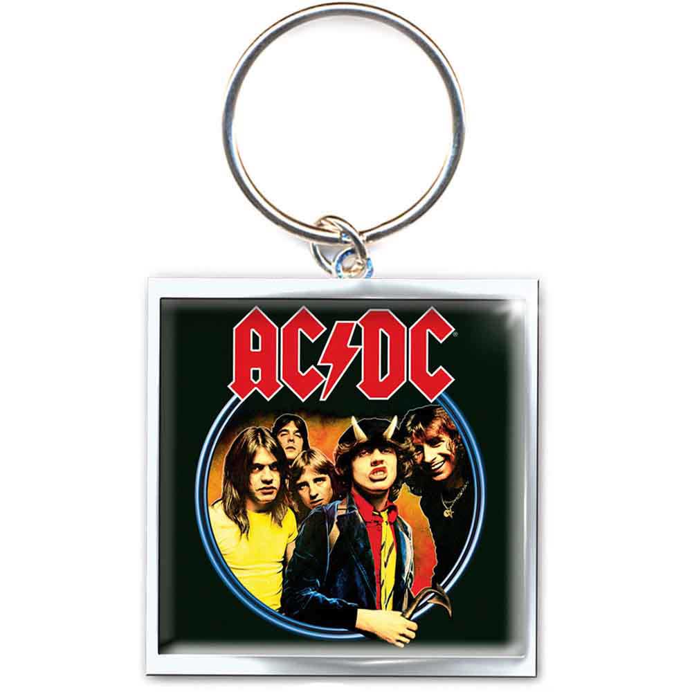 AC/DC Devil Angus Metal Keychain - Official Band Merchandise for Rock Music Fans - Perfect for Concerts, Gifts & Keyring Collections