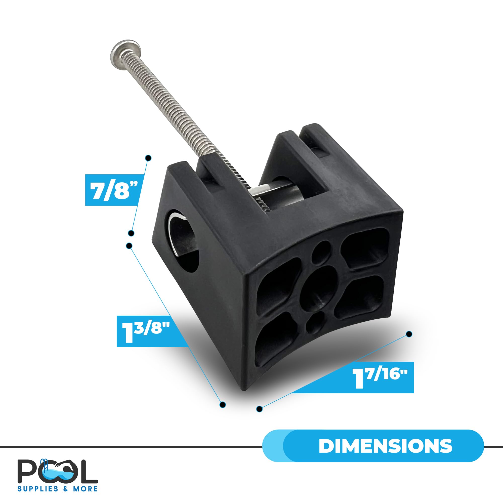 Pool Light Wedge Replacement - Universal Fit for Most Above Ground & Inground Pool Lights - Rustproof & UV Resistant - Easy Installation - Perfect for Broken Pool Light Niches (Great for Night Swimming, Pool Parties & Backyard Decor)