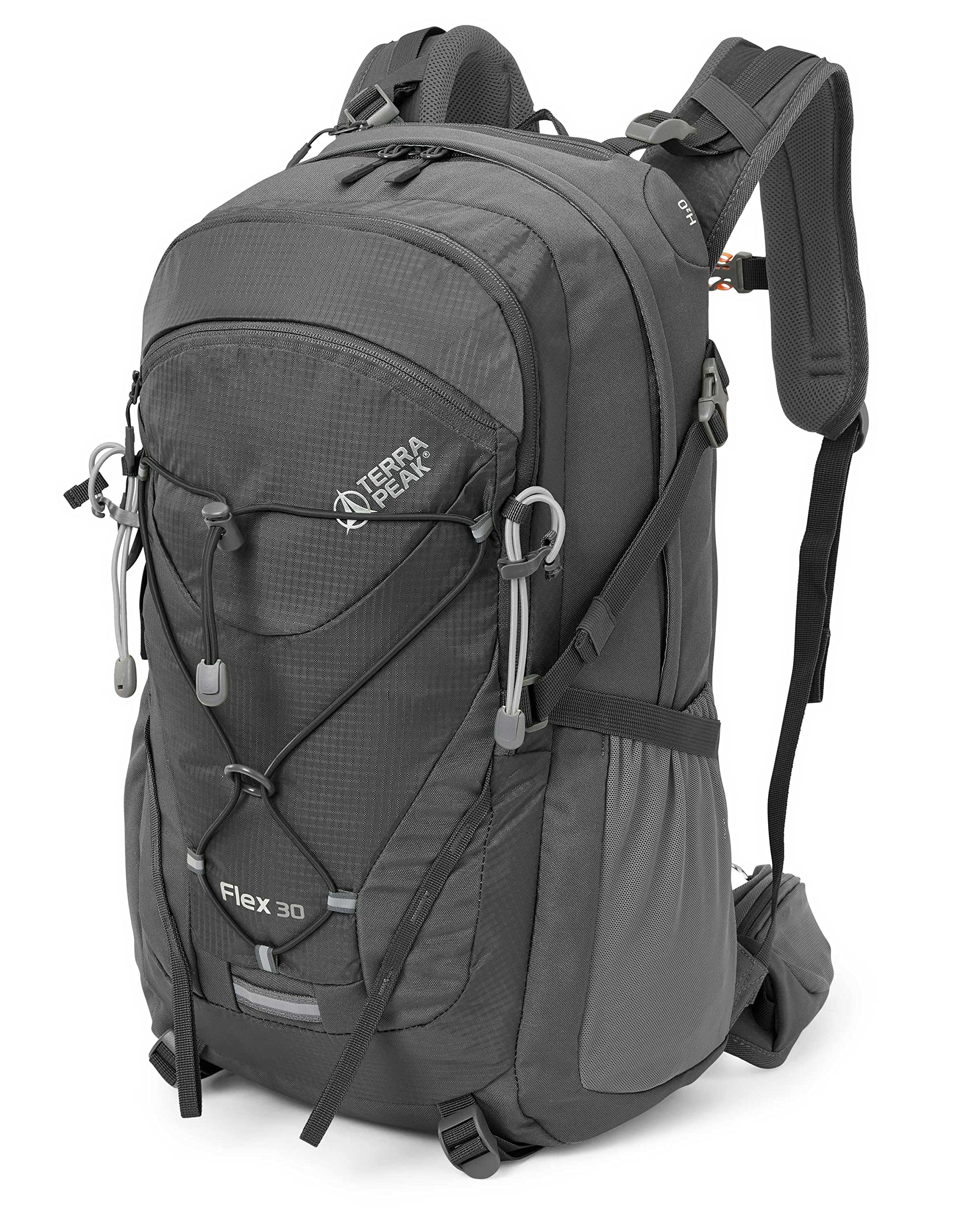 Terra Peak 30L Hiking Backpack - Lightweight Trekking Backpack with Ventilated Back Panel, Hydration Compatible & Rain Cover - Perfect for Outdoor Adventures, Camping & Travel