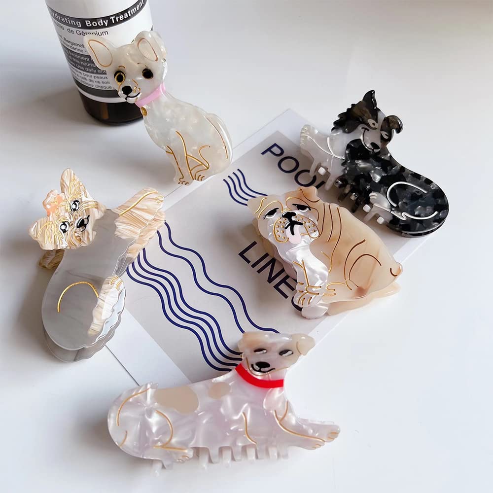 EVA Hair Claw Clips for Women - Cute Chihuahua Dog Shape Hair Accessories | Perfect for Daily Use, Parties, and Gifts