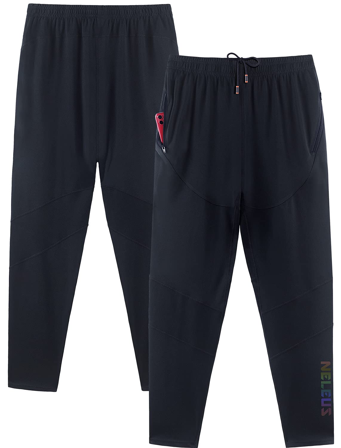 NELEUS Men's Workout Athletic Running Tapered Pants - Lightweight Quick-Dry Gym Joggers for Training & Outdoor Activities
