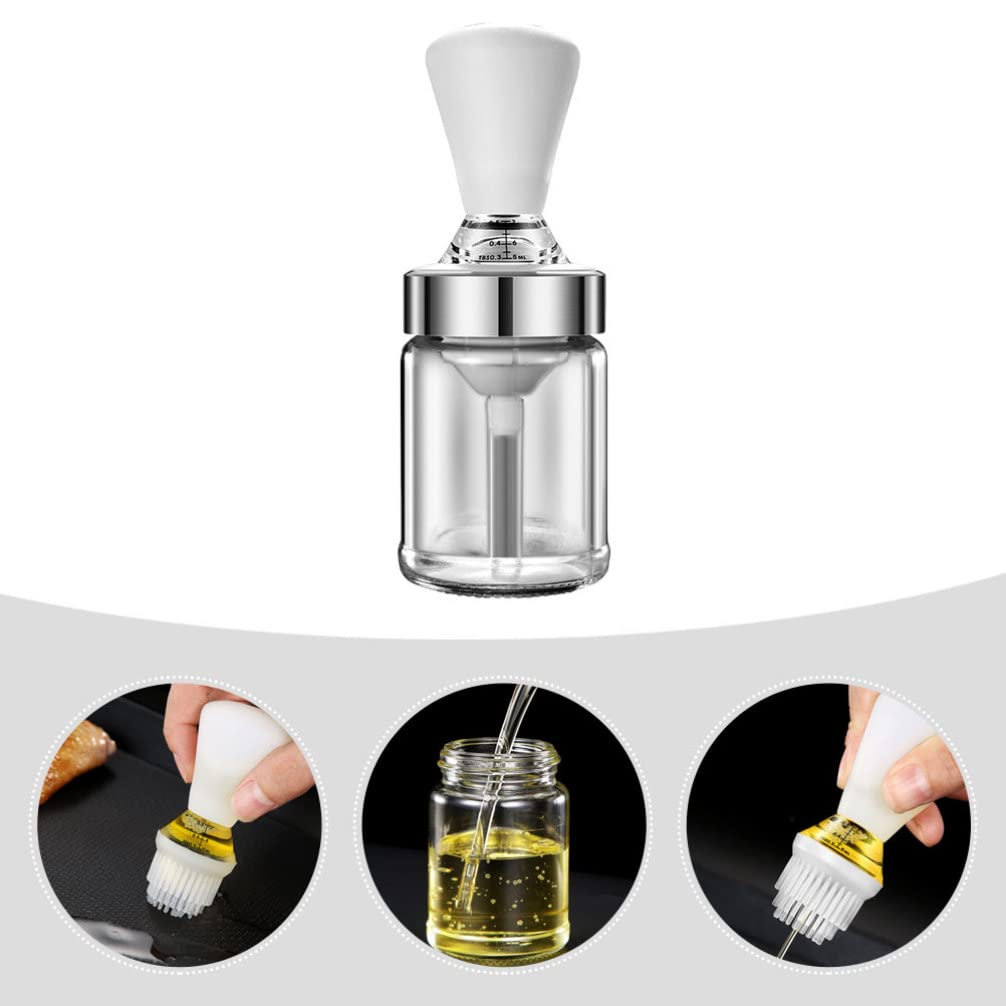 **Hemoton 1 Set Kitchen Oil Brush Set - Olive Oil Dispenser, Pancake Brush, Grill Brush, Honey Pastry Brush - Perfect for Baking, Grilling & Barbecue**