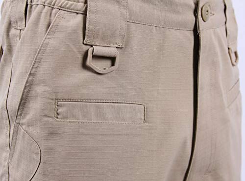 LAPG Men's Tactical Shorts with Elastic Waistband - Durable Ripstop Cargo Shorts for Workout, Outdoor & Military Use | Perfect for Hiking, Camping & Tactical Training