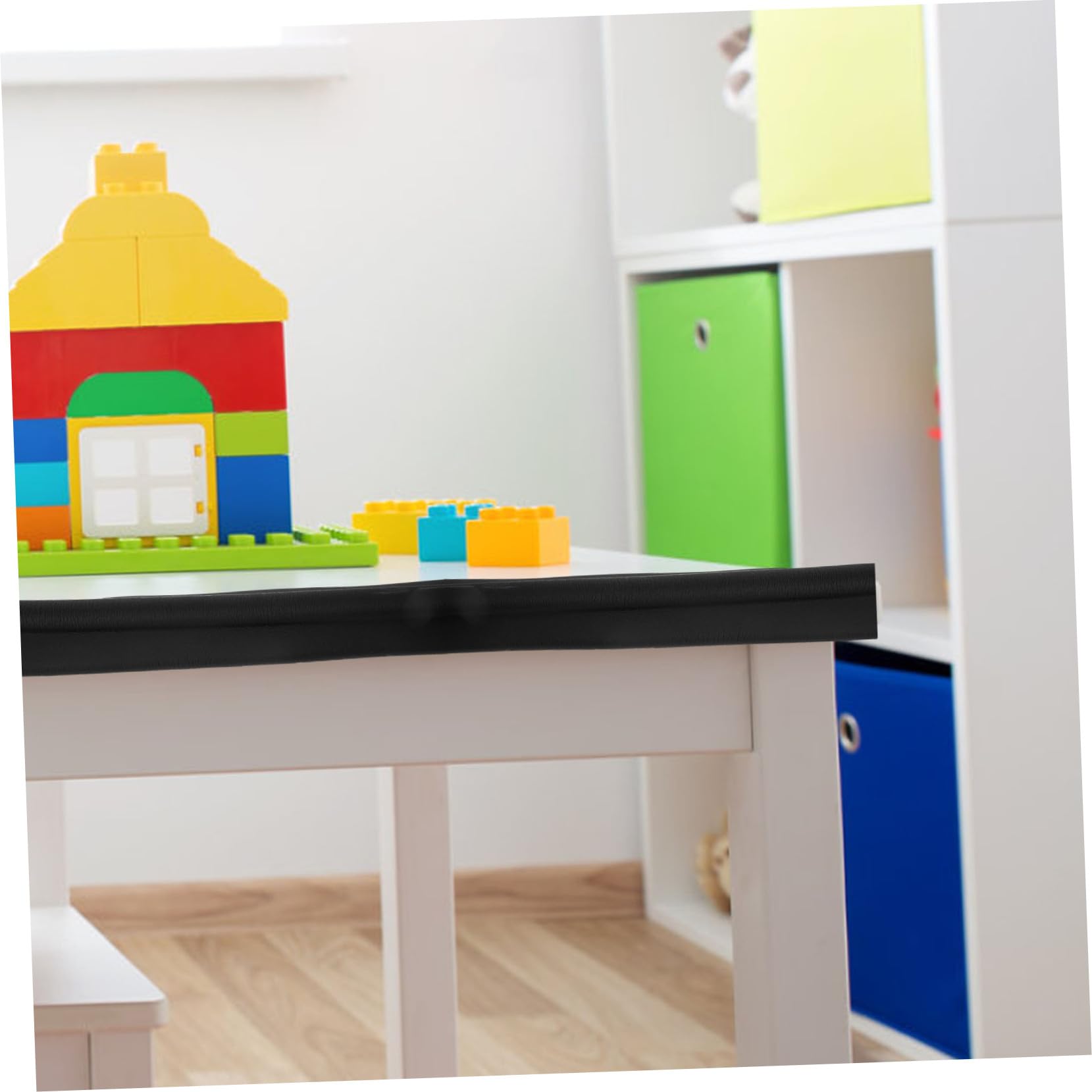 Ibasenice Simple Install Desk Edge Protectors - Baby Safety Corner Guards for Tables & Furniture (Set of 4) | Childproof Sharp Edge Covers for Home, Office & Nursery Safety