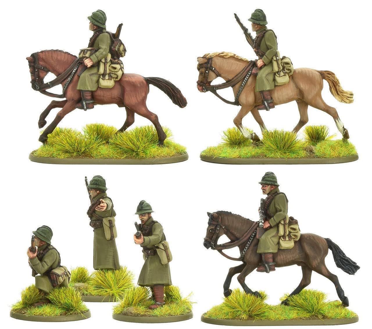Warlord Games Bolt Action: French Army Cavalry B - Miniature Wargaming Set for Historical Tabletop Battles & Collectors