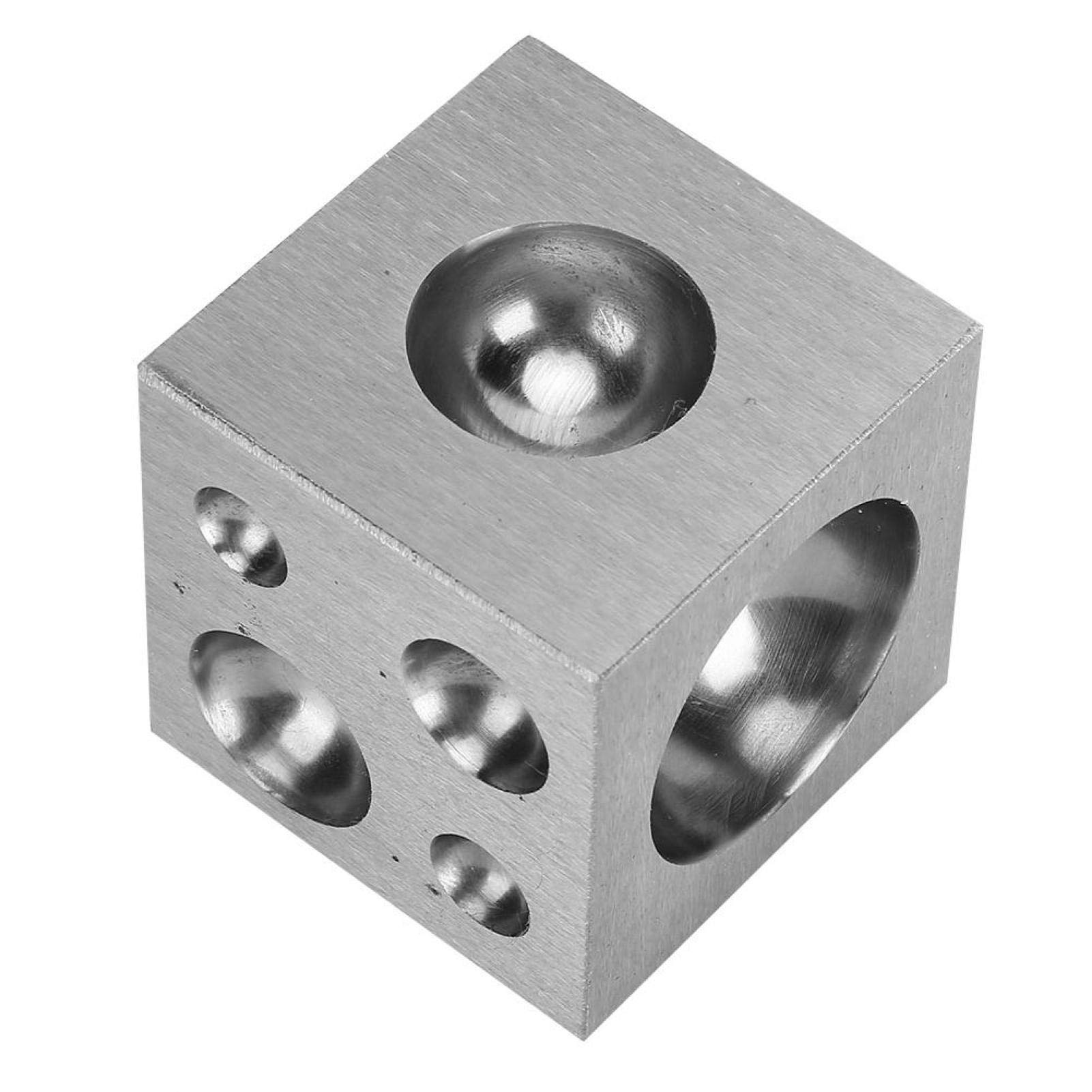 Stainless Steel 18-Hole Jewelry Repair Tool Set - Professional Dapping Block for Jewelry Making, Watch Repair & DIY Crafting - Perfect for Jewelers, Watchmakers & DIY Enthusiasts (Great for Ring Shaping, Watch Back Removal & Metal Forming)