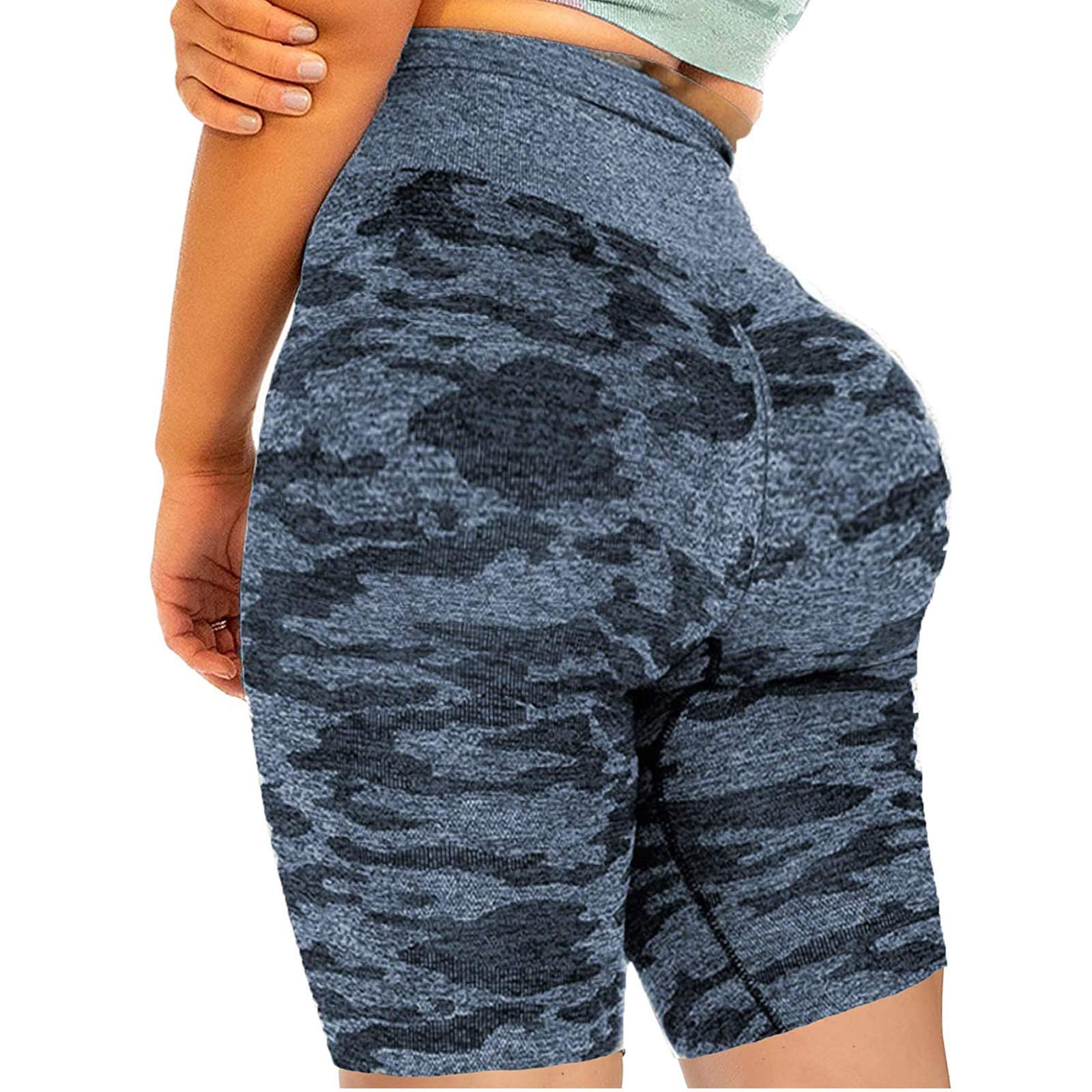 Women's High Waist Yoga Shorts - Anti-Slip Running & Exercise Shorts with Wrinkle-Resistant Fabric for Yoga, Gym & Workouts | Perfect for Yoga, Pilates & Fitness Training