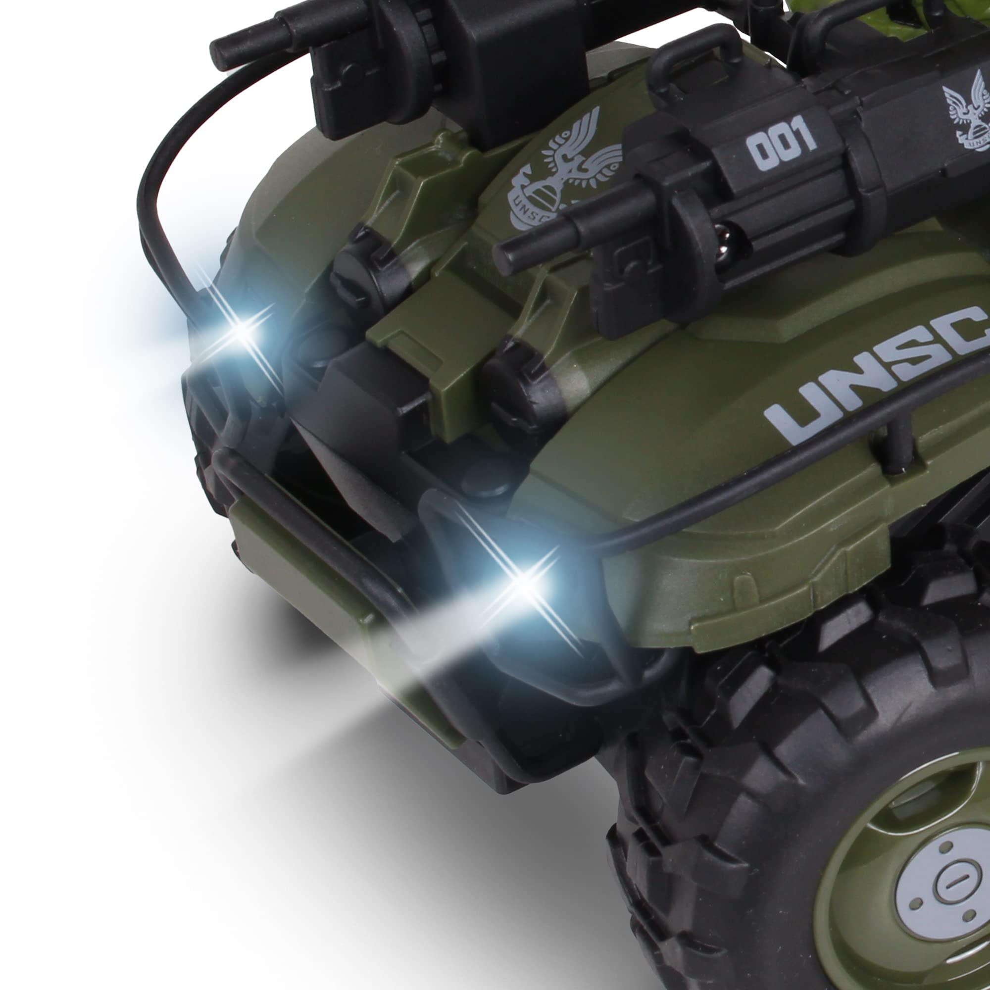 Halo Infinite Gungoose & Master Chief 2.4GHz RC Vehicle with Turbo Boost - Officially Licensed Radio Control Toy with Working Lights, Battery Powered for Kids Ages 6+ - Perfect for Action Play and Halo Fan Collectibles
