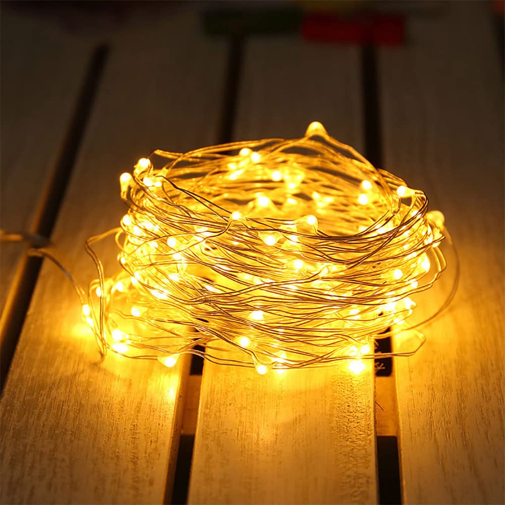 3 Pack USB Fairy Lights - 2 Meters 20 LED Warm Yellow String Lights for Christmas Decor, Bedroom, Party & Wedding | USB Powered Indoor/Outdoor Decorative Lighting