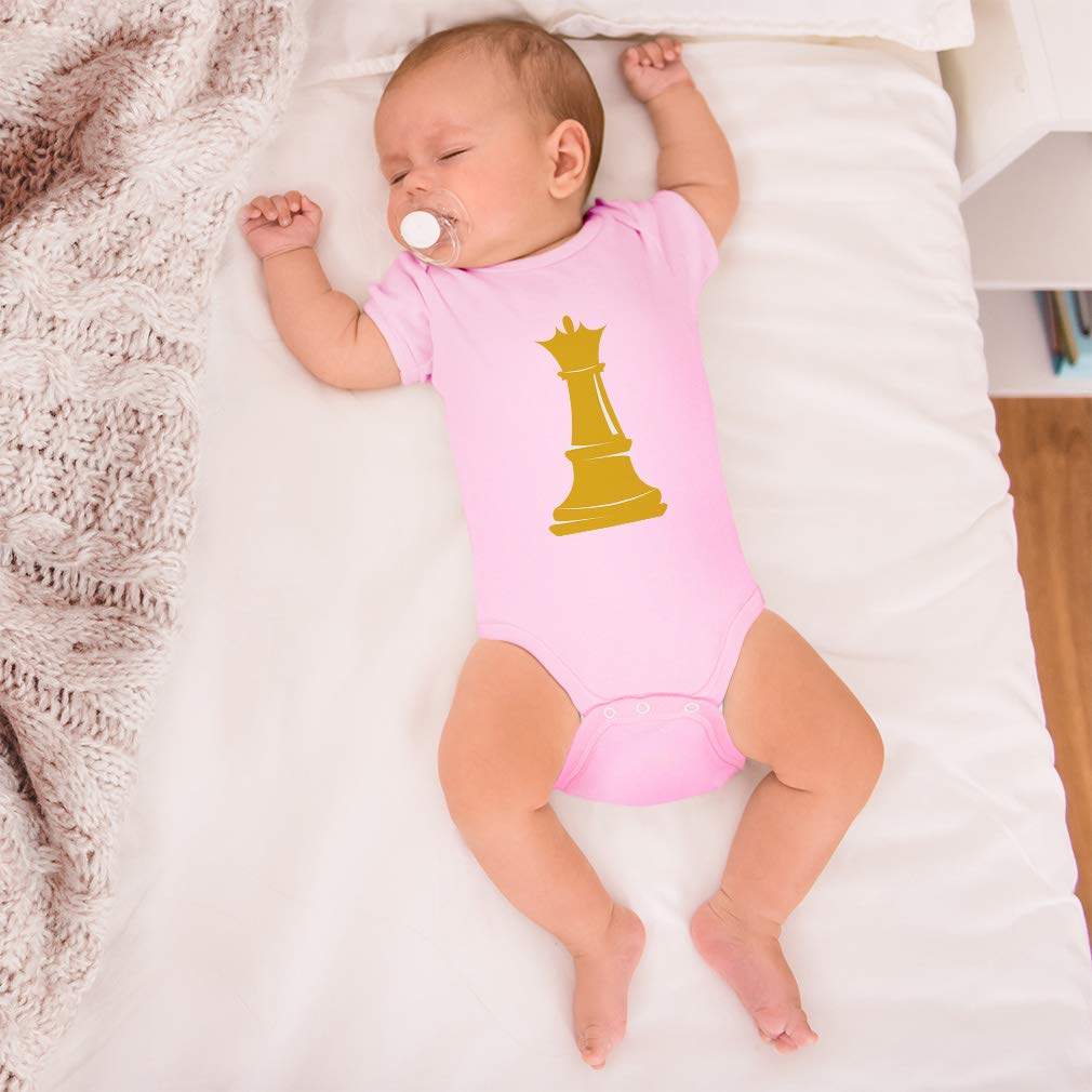 Custom Chess Player Baby Bodysuit - Striped Cotton for Boys & Girls - Perfect for Playtime & Gifts