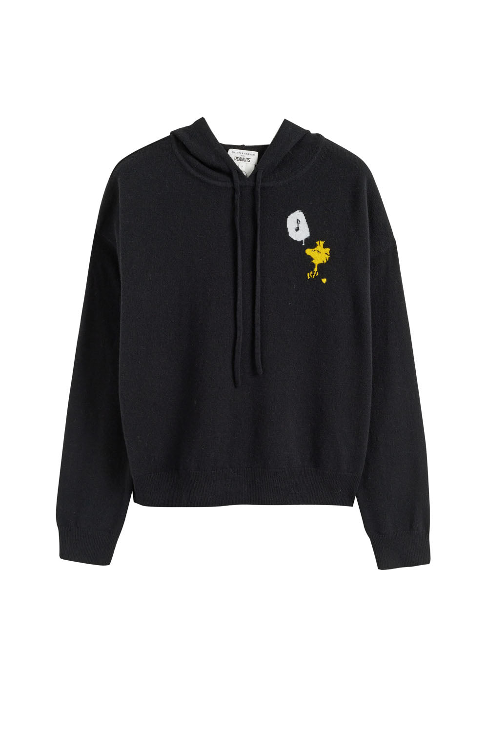Black Wool Cashmere Snoopy Music Hoodie - Warm Winter Pullover with Bluetooth Speaker for Men & Women - Perfect for Outdoor Activities, Travel & Gifts