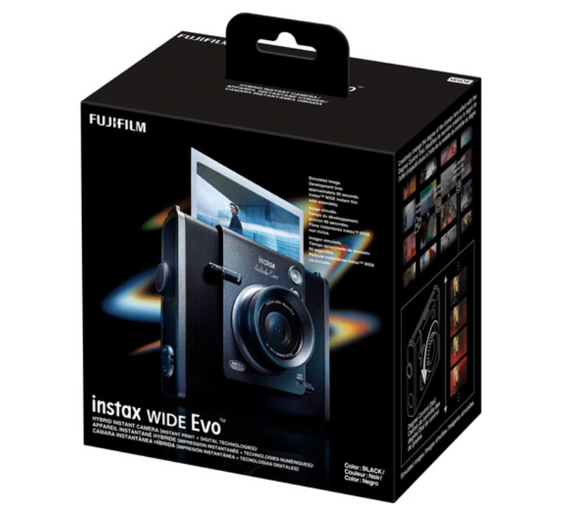 Fujifilm Instax Wide EVO Hybrid Instant Film Camera - Print Digital & Instant Photos - Perfect for Travel, Parties & Family Memories