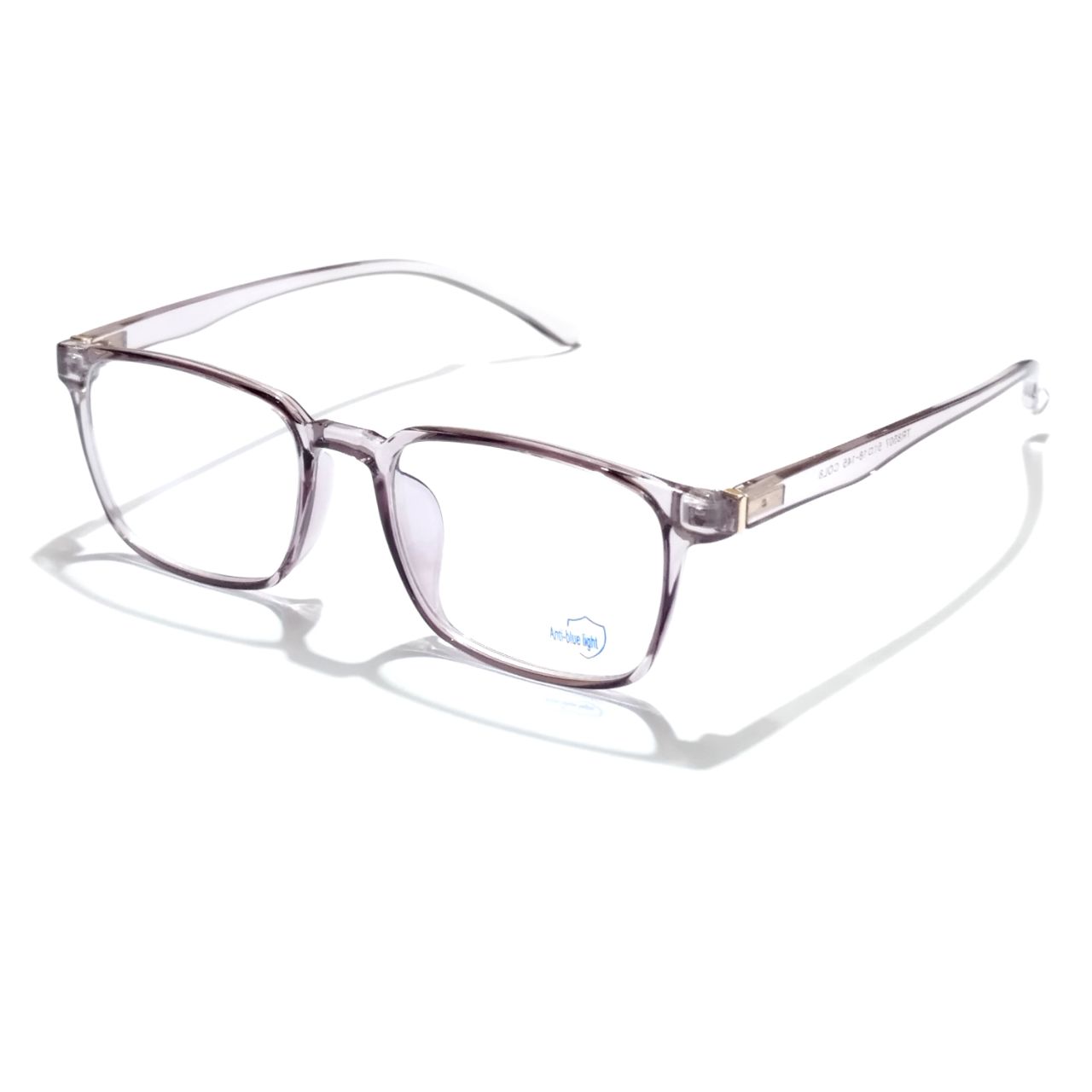 Anti Blue Light Glasses for Men & Women - Transparent Purple Frame (M8507 C8) - Reduce Eye Strain for Computer, Gaming & Phone Use