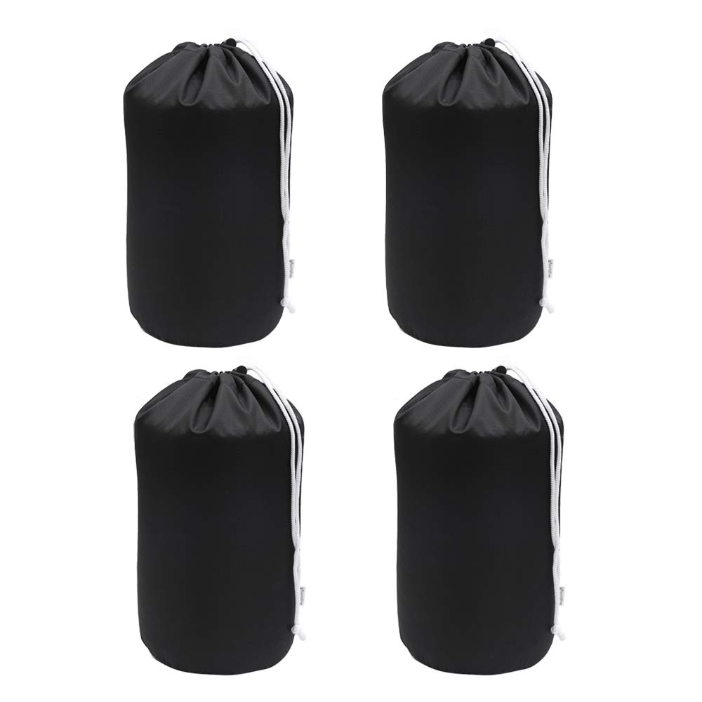 Durable Waterproof Drawstring Stuff Sack Bags - 4 Pack | Dustproof Storage for Camping, Hiking & Travel Gear