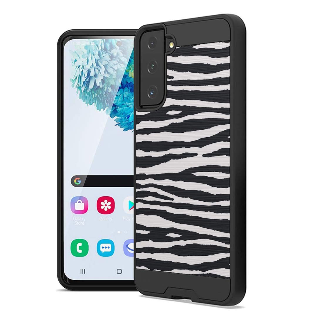 Shockproof Galaxy S21 Case - Cute Brushed Texture Hybrid Cover for Samsung S21 SM-G991U | Perfect for Daily Protection