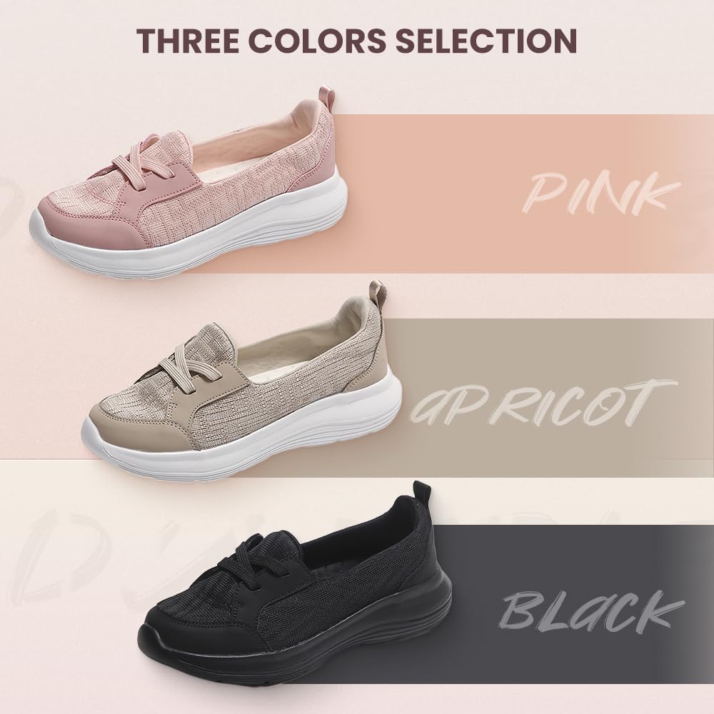 2024 New Women's Orthopedic Walking Shoes - Breathable Slip-On with Arch Support & Non-Slip Sole | Comfortable Footwear for Work, Travel & Daily Activities
