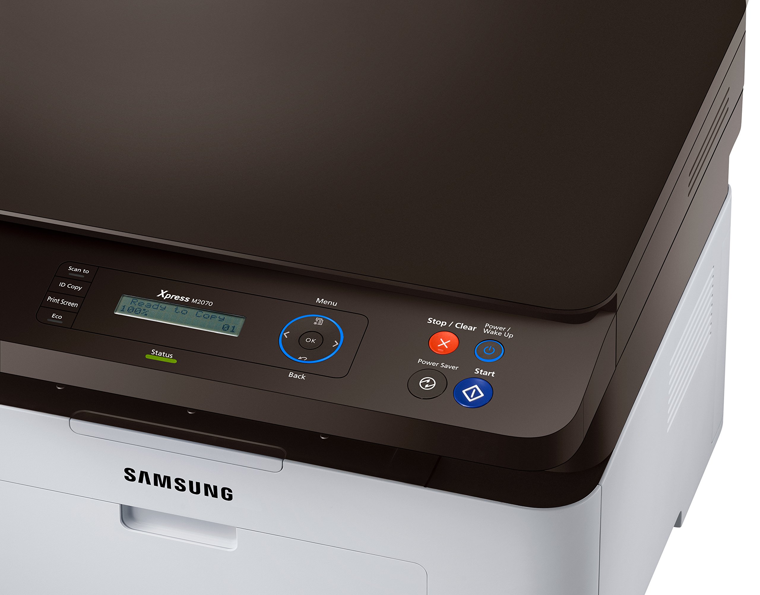 Samsung SL-M2070 Wireless Monochrome Laser Printer - All-in-One Printer for Home & Office with Copy, Scan, Fax - Fast Printing, Compact Design, Energy Efficient - Perfect for Small Businesses & Remote Work