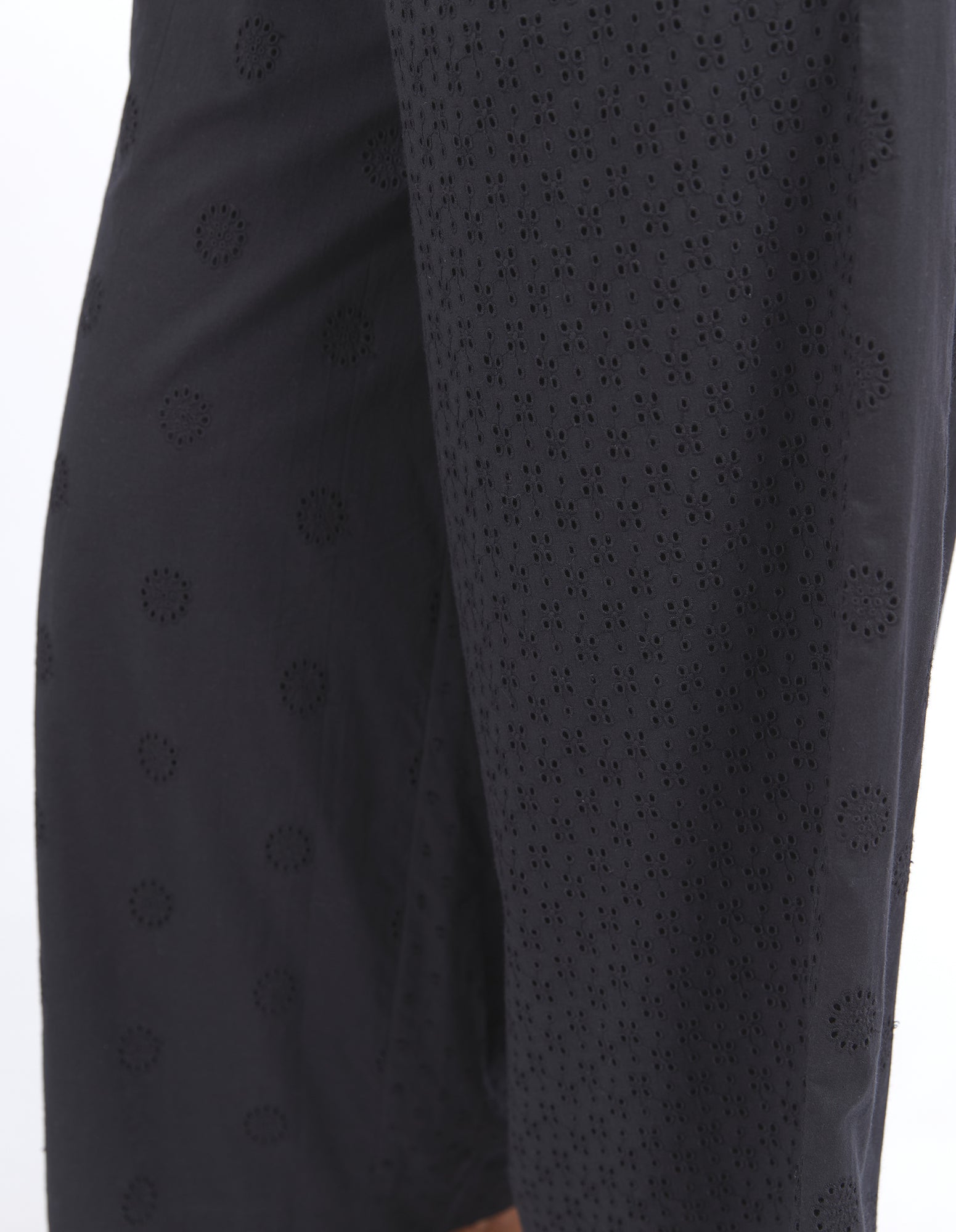 Elm Clementine Women's High-Waisted Black Pants - Slim Fit Stretch Trousers for Work, Office & Casual Wear