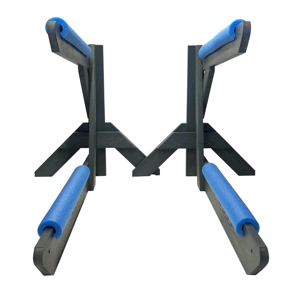 Freestanding Poly Kayak Storage Rack - Heavy Duty Canoe & SUP Stand for Garage, Outdoor, or Shed - Perfect for Kayak, Paddle Board & Canoe Organization