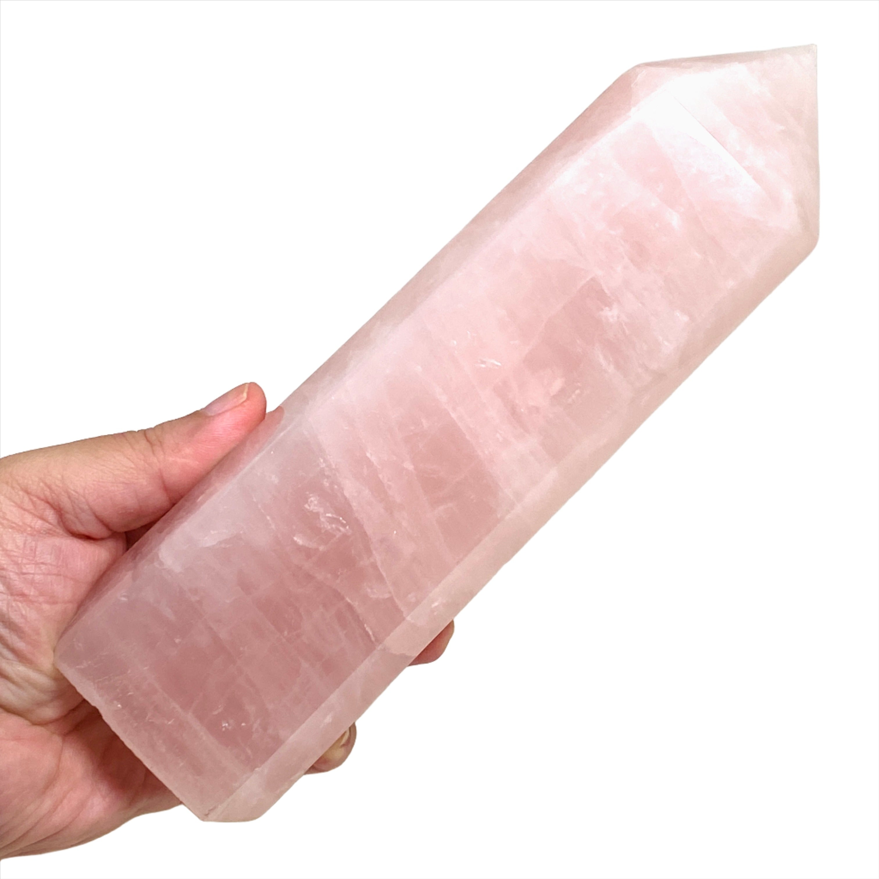 Rose Quartz Generator RQG 06 - Natural Crystal Energy Charger for Home & Office - Perfect for Meditation, Healing, and Positive Energy