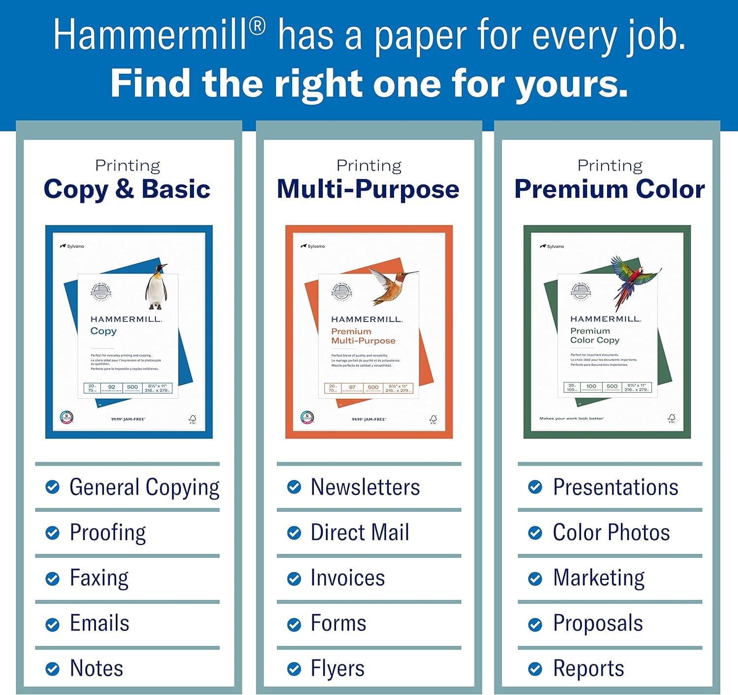 Hammermill 20 lb Lilac Colored Printer Paper, 8.5 x 11 Inches, 500 Sheets/Ream - Pastel Paper for Office, School, Crafts & Invitations | Made in USA (102269C)