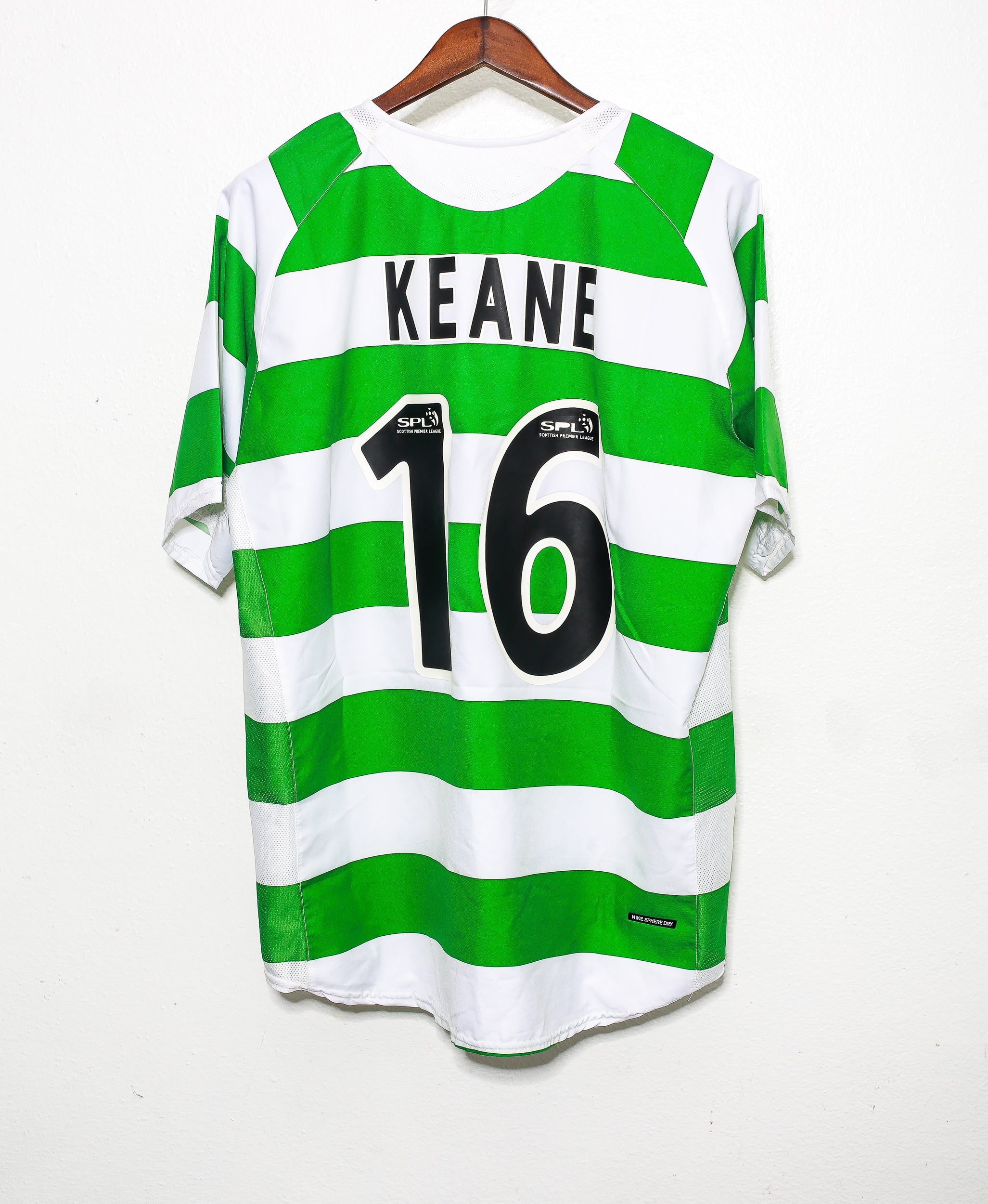 2004 Celtic Home #16 Keane Jersey (XL) - Authentic Football Shirt for Fans & Collectors - Perfect for Match Days & Sports Memorabilia Display