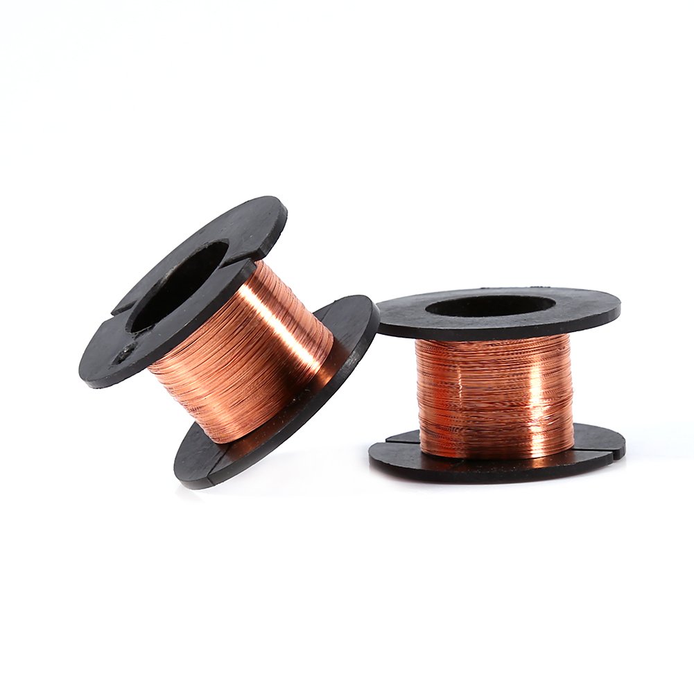 Premium 0.1mm Enameled Copper Wire for Motors & Transformers - Magnetic Copper Wire for DIY Projects, Speakers, Electromagnets - 15m x 5pcs - Perfect for Electrical Repairs, Crafting & Electronics Projects