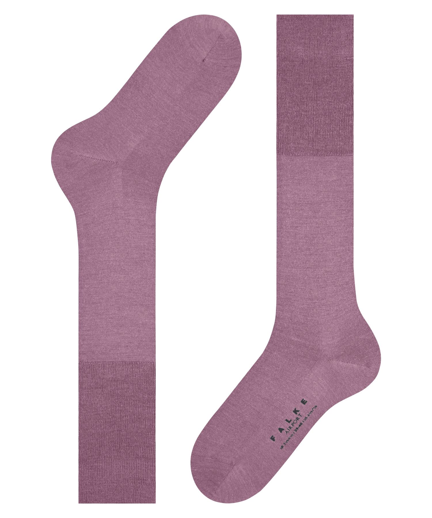FALKE Men's Knee-High Dress Socks - Breathable Merino Wool & Cotton Blend for Business Travel & Office Wear - Comfortable Formal Socks for Work, Airplane Flights & Leisure Activities (1 Pair)