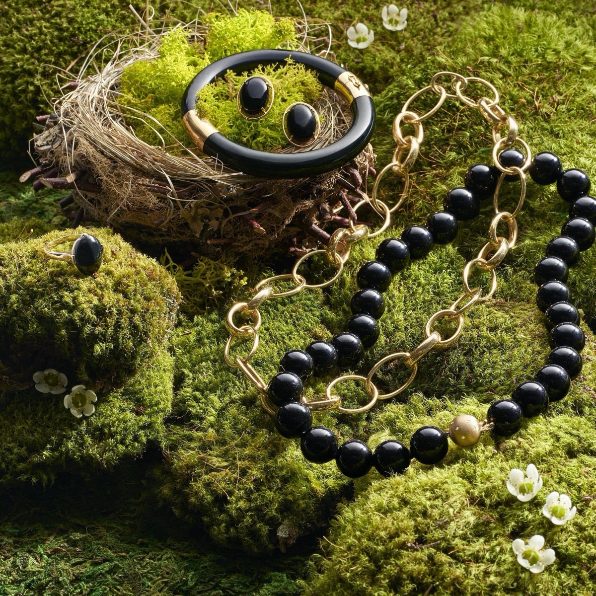 Elegant Black Jade Peninsula Earrings for Women - Handmade Dangle Jewelry for Parties, Weddings & Special Occasions
