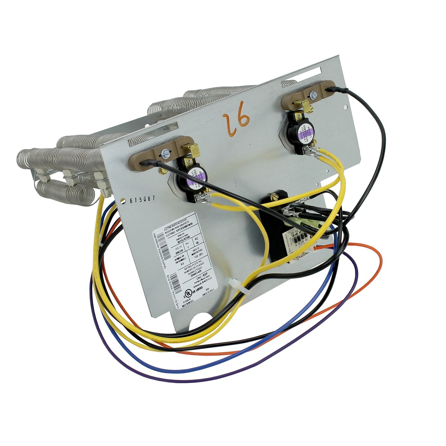 8 KW Electric Heater Kit - KFCEH0801N08 - High Efficiency Home & Garage Heating Solution for Winter & Cold Weather